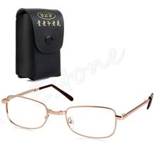 1pc Folding Metal Reading Glasses +1.0 1.5 2.0 2.5 3.0 3.5 4.0 Diopter With Case 2024 - buy cheap