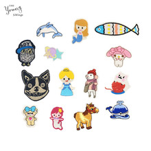 Cartoon Embroidered Children's Cloth Iron Patch Jacket Jeans Decoration Hot Melt Adhesive Patch Applique Cute Embroidery Badge 2024 - buy cheap