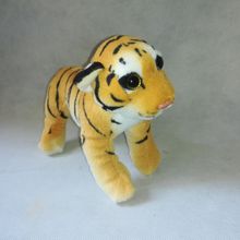 Peluche de tigre amarillo de pie para niños, 22cm suave de juguete, regalo de cumpleaños, h2888 2024 - compra barato
