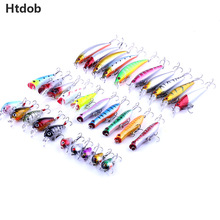 Htdob Mixed 6 Styles Minnow Fishing Lures Artificial Lifelike Carp Fishing Tishing Tackle Plastic Pesca Fishing Bait 2024 - buy cheap