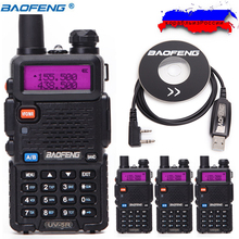 4 Uds Baofeng UV-5R Walkie talkie 5W 128CH doble banda VHF y UHF 136-174 y 400-520MHz Radio de dos vías UV5R caza Radio UV 5R 2024 - compra barato