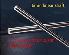 NEW 6mm linear shaft 100mm 200mm 300mm 400mm 500mm 150mm 250mm linear rod harden chromed linear rod cnc parts 3d printer parts 2024 - buy cheap