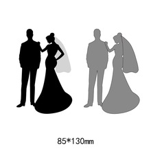 Human Figure wedding pattern frames metal steel cut dies DIY Scrapbook Album Paper Card Cutting Dies Stencil for card Crafts 2024 - buy cheap