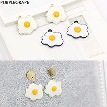 PURPLEGRAPE Personalized funny pouch egg shape accessories DIY handmade earrings a pack of 10 2024 - buy cheap