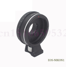 Adaptador para câmera canon ef com abertura ajustável, compatível com nikon 1, v1, v2, j1, j2, adaptador + tripé 2024 - compre barato