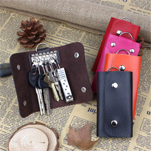 PU Leather Keychain Men Women Key Holder Organizer Pouch Car Key Bag Wallet Housekeeper Key Case Mini Card Bag 2024 - buy cheap