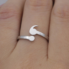 Кольцо Semicolon для девушек, регулируемое кольцо, искусственное вдохновляющее ювелирное изделие из нержавеющей стали, выпускной 2024 - купить недорого