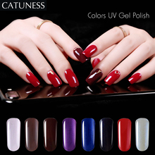 CATUNESS DIY diseño de uñas de Gel, barniz de larga duración LED UV pintura Gel laca baño suerte Color puro Gel UV esmalte de uñas 2024 - compra barato