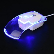 Transparent mini light gaming business office wired mouse 1600 DPI Optical USB LED Wired Game Mouse Mice For PC Laptop Computer 2024 - buy cheap