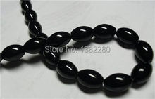 Wholesale 8x12mm Black onyx chalcedony stone Rich shape DIY Manual loose beads fashion jewelry making desing gift exquisite 15" 2024 - buy cheap