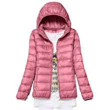 Hooded 90% White Duck Down Jacket Ultra Light Slim Down Coat Spring Autumn Women Plus Size Light Thin Windproof Down Coat YP0852 2024 - buy cheap