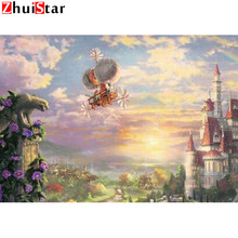 Full Square Drill 5D DIY Diamond Painting "Palace & spaceship" handmade 3D Embroidery arts Cross Stitch Mosaic Decor gift XY1 2024 - buy cheap