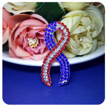 Estrella americana y bandera de rayas encanto Rhinestone lazo ornamento joyería pin broche accesorios de moda 2024 - compra barato