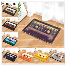 Hongbo Vintage Entrance Anti-Slip Doormat Magnetic Casset Tape Mix Tape Carpet Bedroom Rug Decorative Stair Mat felpudo deurmat 2024 - buy cheap