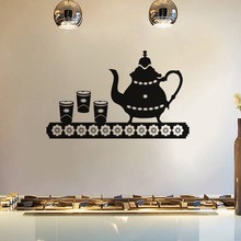 Sticker-Cuisine Vinyl Wall Sticker Teapot Wall Art Decals  Mural Kitchen Tile Wallpaper Home Decor House Decoration 50 cm x 30cm 2024 - buy cheap