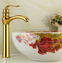 Luxury Gold Plated Tall & Short Bathroom Faucet  Royal Hot & Cold Basin Sink Mixer Tap G-021 2024 - buy cheap