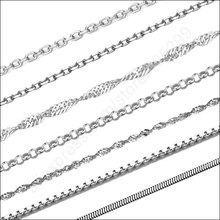 24Hours Free Fast Shipping 20Pcs Mix 10 Kinds 18" 925 Sterling Silver Jewelry Link Necklace Chains With Lobster Clasps 2024 - buy cheap