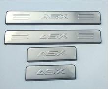 Accesorios de estilo de coche para Mitsubishi ASX Protector de Parachoques Trasero, panel de cubierta de maletero, placa de alféizar, 2013- 2017 2024 - compra barato