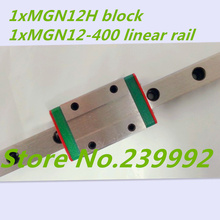 Carril deslizante lineal MGN12 de 12mm, carril de MGN12-L400mm + piezas de carro cnc MGN12H 2024 - compra barato