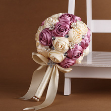 Романтические свадебные букеты, украшенные бисером для свадебного букета со стразами 2024 - купить недорого