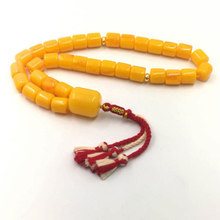 Большие размеры Tasbih 33 66 99 бусины из смолы Ambers цвет хлопок кисточки Высокое качество Смола мужской ислам браслеты мусульманские четки 2024 - купить недорого