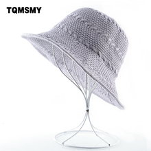 Солнцезащитная шляпа TQMSMY TMP67 для мужчин и женщин, однотонная Соломенная Панама с широкими полями, в стиле кэжуал, для пляжа 2024 - купить недорого