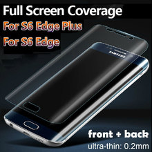 For Samsung Galaxy S6 edge Plus screen protector film TPU material anti-explosion high stickiness 1 front + 1 back= 2pcs a lot 2024 - buy cheap