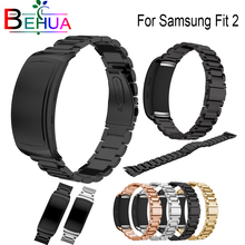 Ремешок для Samsung Fit 2, умные часы, браслет из нержавеющей стали, сменный ремешок для Samsung Fit 2, аксессуары для часов 2024 - купить недорого