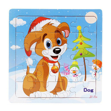 Venda quente 9/20 Fatia Pedaço Pequeno Puzzle Brinquedo para Crianças Animais e Veículo Jigsaw Puzzle de Madeira Do Bebê Brinquedos Educativos para Crianças presente 2024 - compre barato