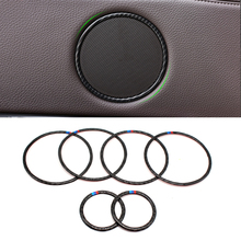 For BMW X5 F15 X6 F16 2014 2015 2016 2017 2018 Carbon Fiber Door Speaker Ring Loudspeaker Cover Protective Trim 2024 - buy cheap