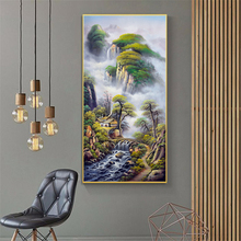 Pintura de paisaje, Arte abstracto, Impresión de naturaleza, póster, imágenes de pared de pasillo para sala de estar, arte de pared de montaña, decoración del hogar y oficina 2024 - compra barato