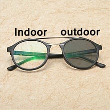 Gafas de sol multifocales graduales para hombre, gafas de lectura fotocromáticas con puntos redondos para leer, visión de lejos, NX 2024 - compra barato