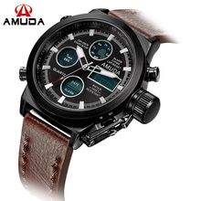 2016 Hot Sale AMUDA Watches Men Luxury Brand Sports Dive 50m LED Military Watches Genuine Quartz Watch Relogio Masculino 2024 - buy cheap