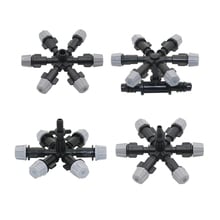 6- heads Sprinkler Greenhouse Irrigation Sprayer Agriculture tools Garden Fogger Lawn Watering Cooling Misting Nozzle 3 Sets 2024 - buy cheap