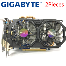 GIGABYTE 2Pieces Graphics Card GTX 660 2GB 192Bit GDDR5 Video Cards for nVIDIA Geforce Used VGA Cards stronger than GTX 750 TI 2024 - купить недорого