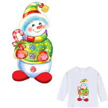 Colife Christmas Patches For Clothing Cute Snowman Patch Children's DIY Decoration A-level Washable Stickers Christmas Gift 2024 - buy cheap