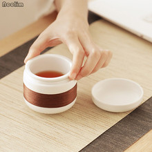 NOOLIM-Mini juego de té portátil de cerámica, teteras de viaje con forro, tazas de agua simples de alta calidad, a la moda, nuevo diseño 2024 - compra barato