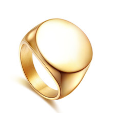 Золотые серебряные цветные кольца для мужчин и женщин, подарки, полированные ювелирные изделия ручной работы, 316L, нержавеющая сталь, круглый диск, перстень, аксессуары 2020 2024 - купить недорого