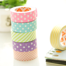 Washi-cintas adhesivas decorativas para decoración, 15mm x 5m, lote de 36 unids/lote, útiles escolares 2024 - compra barato