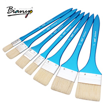 Bianyo 7Pcs Artist Flat Bristle Hair Oil Paint Brush Graffiti tools Set For Acrylic Watercolor  DIY Graffiti Brush Art Supplies 2024 - buy cheap