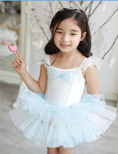Детская балетная юбка wathet в южнокорейском стиле, детское танцевальное платье-пачка, танцевальное платье для девочек, детская юбка, детская юбка 2024 - купить недорого