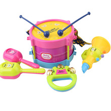 5pcs/set Musical Toy Set Kids Roll Drum Musical Instruments Band Kit Children Toy Baby Kids Gift Set 2024 - buy cheap