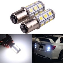 2x P21W 1156 S25 Ba15s 1157 BAY15D 5050 SMD 18 LED Car Auto RV Tail Brake Turn Led Signals Parking led Lights Lamp Bulb 12V 2024 - buy cheap