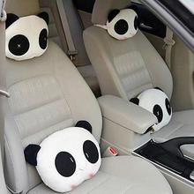 Симпатичная Подушка с изображением панды для шеи автомобиля, подголовник для шеи, поддерживающая подушка для шеи, подголовник для кости, подушка для шеи, чехол для сиденья 2024 - купить недорого