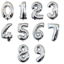 18 "pulgadas de láminas con números para globos de fiesta de cumpleaños de 0-9 helio Globo de la boda celebración de aniversario de decoración DIY Globo 2024 - compra barato