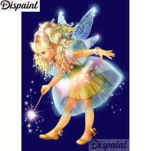 Dispaint Full Square/Round Drill 5D DIY Diamond Painting "Butterfly elf  scenery" Embroidery Cross Stitch Home Decor Gift A17277 2024 - buy cheap