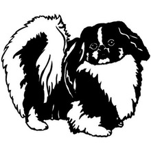 15.2*12.6CM Pekingese Dog Car Stickers Lovely Vinyl Decal Car Styling Accessories Decoration Black/Silver S1-0610 2024 - buy cheap
