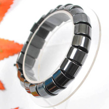 Black Magnetic Hematite Healing Beads Bracelet Bangle Stretch Jewelry For Gift 7 Inch G362 2024 - buy cheap