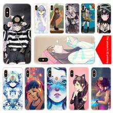 Nime-funda de silicona con dibujos animados para Xiaomi Redmi Note, funda de TPU suave y transparente para Xiaomi Redmi Note 10, 9, 8, 7, 6, 5 Pro Max, 10S, 9T, 8T, 9S 2024 - compra barato