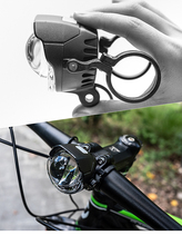 Farol de bicicleta de liga de alumínio, faróis para ciclismo com carregamento usb, acessórios de ciclismo para estrada e mtb lâmpada dianteira 2024 - compre barato